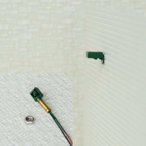 Wandlampen LED Straßenlampen Wandleuchten für H0 BW Industrie Gebäude 5 Stück Grün