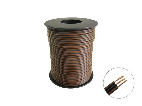 Drillingslitze dreiadrig Litze 3x 0,14mm² Weichen Signale 25 Meter FARBAUSWAHL hellbraun / schwarz / dunkelbraun