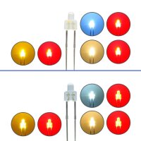 Duo LED 2mm bicolor LEDs 2pin Lichtwechsel Loks...