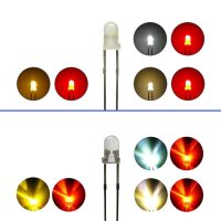 Duo LED 3mm bicolor LEDs 2pin Beleuchtung Lichtwechsel...