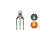 Duo LED 3mm Bi-color LEDs 3pin digital Lichtwechsel Loks Wendezug FARBAUSWAHL 10 Stück kaltweiß / rot klar