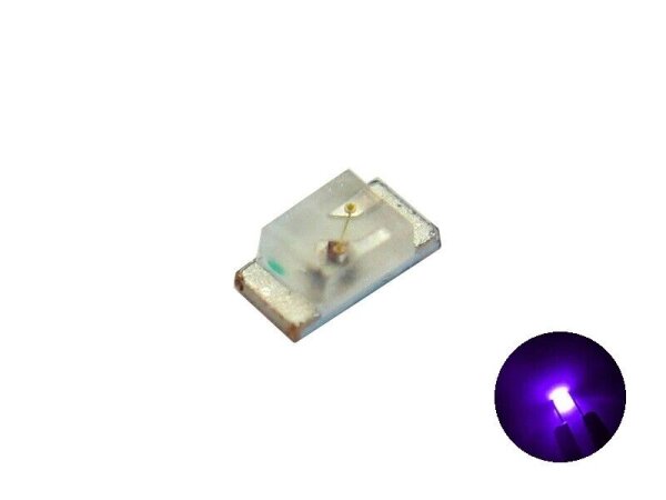 LED 0402 0603 0805 1206 micro mini SMD LEDs 10 20 50 100 Stück und Set AUSWAHL lila / violett 0603 10 Stück