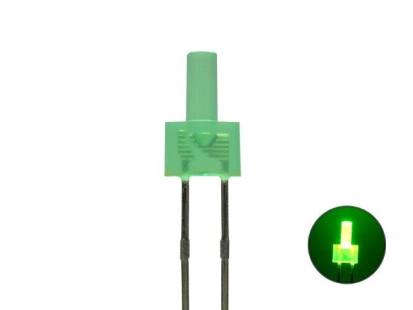 LED 2mm Tower diffus LEDs langer Kopf 7 Farben 10 20 50 100 Stück + Set AUSWAHL Grün 20 Stück