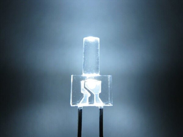 50x LED 2mm Tower-LED Blau 3V – 8000 Mcd, Diffus, Rund Flach, Respoline H-90430