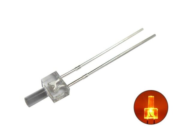 LED 2mm Tower klar LEDs langer Kopf 7 Farben 10 20 50 100 Stück + Set AUSWAHL Orange 50 Stück