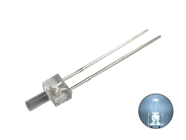 LED 2mm Tower klar LEDs langer Kopf 7 Farben 10 20 50 100 Stück + Set AUSWAHL Kaltweiß 10 Stück