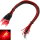 LED 2mm Tower rot diffus mit Kabel für 12-19V verkabelt LEDs 10 Stück S598