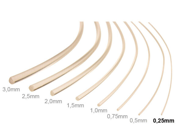 Lichtleiter Glasfaserkabel Lichtwellenleiter Lichtfaser 2 Meter 0,25-3mm AUSWAHL 0,25mm