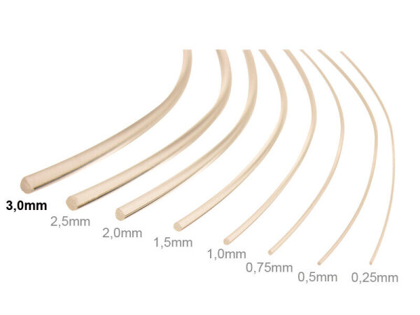 Lichtleiter Glasfaserkabel Lichtwellenleiter Lichtfaser 2 Meter 0,25-3mm AUSWAHL 3,0mm