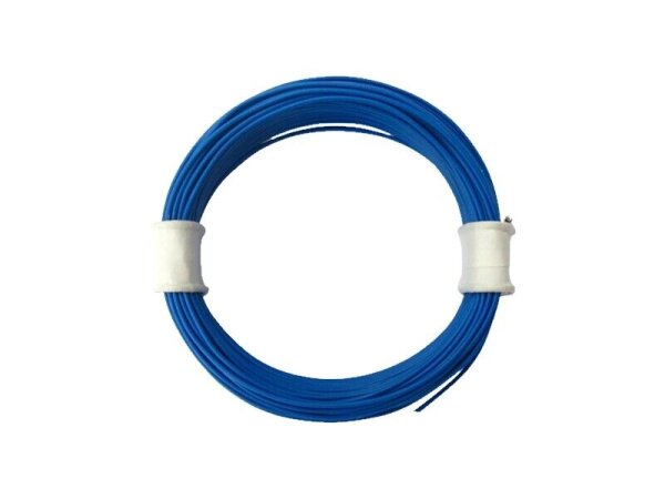 Litze Decoderlitze 0,04mm² LIVY flexibel dünn verschiedene Farben 10 Meter Ring Blau