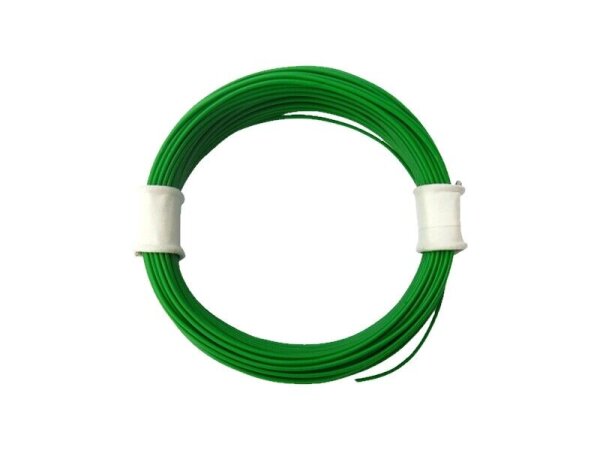 Litze Decoderlitze 0,04mm² LIVY flexibel dünn verschiedene Farben 10 Meter Ring Grün