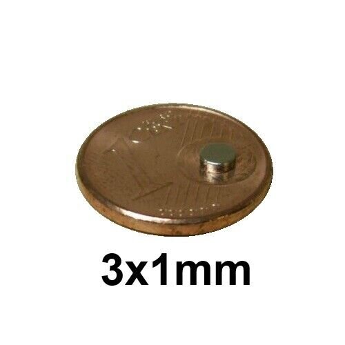 Magnete Rundmagnete Quadermagnete Neodym für Relais Reedkontakte Zug Steuerung 20 Stück 3x1mm Rund