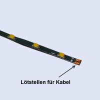 Mini LED Lichterkette nur 1,5mm schmal 50cm 72 LEDs Kirmes Markt Häuser Waggons