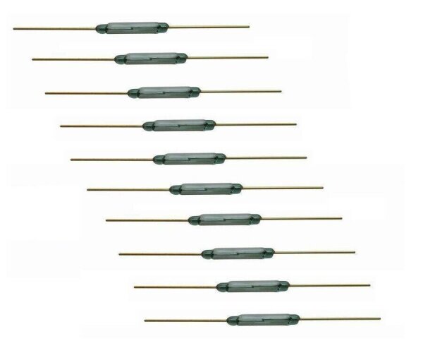 Reedkontakt Mini Reedschalter 2,2mm x 14mm Miniatur Reed Kontakt 10 Stück S521