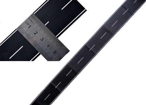 Straßenfolie Straße N + TT Beton grau Asphalt schwarz Gerade Kurve selbstklebend Asphalt gerade 50cm