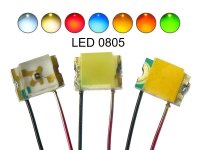 SMD LED 0402 0603 0805 1206 mit Kabel Kupferlackdraht Lackdraht LEDs verkabelt