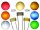 SMD LED 0402 0603 0805 1206 mit Kupferlackdraht Draht Kabel LEDs Farben AUSWAHL 1206 / 10 Stück blau
