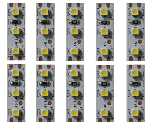 MINI LED Beleuchtung kaltweiß 2,5cm Gebäude Häuser Waggons RC 10 Stück S355