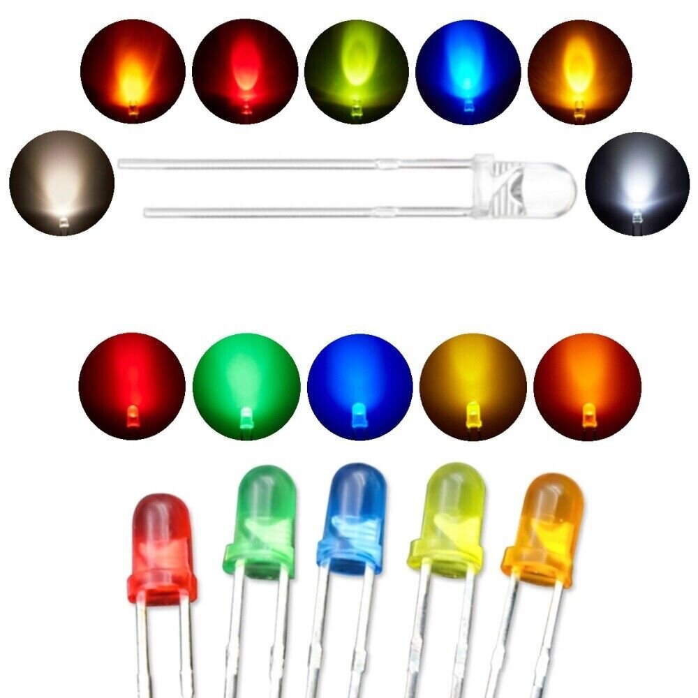 Blink LEDs 3mm Blinker LED Blinklicht langsam bis schnell blinkend