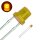 LED 3mm Zylinder Flachkopf LEDs zylindrisch flach Flat Top 10 20 50 100 Stück Gelb 50 Stück