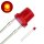 LED 3mm Zylinder Flachkopf LEDs zylindrisch flach Flat Top 10 20 50 100 Stück Rot 50 Stück