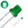 LED 3mm Zylinder Flachkopf LEDs zylindrisch flach Flat Top 10 20 50 100 Stück Echtgrün 10 Stück
