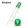 Blink LEDs 3mm Blinker LED Blinklicht langsam blinkend 0,5Hz (30x pro Minute) grün diffus 20 Stück