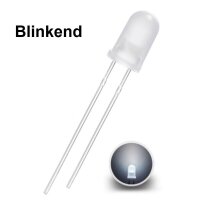 Blink LEDs 5mm Blinker LED Blinklicht langsam blinkend 0,5Hz (30x pro Minute)