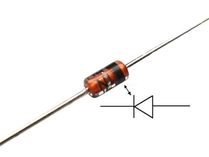 Gleichrichter Dioden 1N4148 High Speed Universaldiode 75V 150mA für L