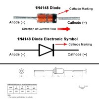 Gleichrichter Dioden 1N4148 High Speed Universaldiode 75V...