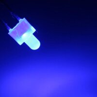 LED 2mm blau diffus kurzer Kopf Mini LEDs Beleuchtung 10 20 50 100 Stück