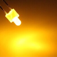 LED 2mm gelb diffus kurzer Kopf Mini LEDs Beleuchtung 10 20 50 100 Stück