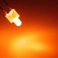 LED 2mm orange diffus kurzer Kopf Mini LEDs Beleuchtung 10 20 50 100 Stück