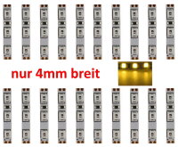 LED Beleuchtung RC H0 TT N Z nur 4mm schmal bis 100cm Länge Licht Häuser Waggons