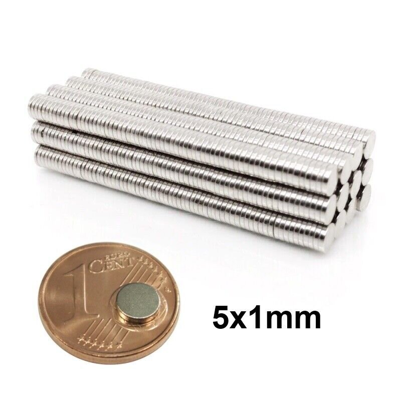 10 Stück Neodym Quadrat Magnete 5 X 5 X 2 Mm Powermagnet Für