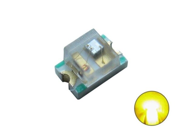 Blink LED SMD 0805 Blinker Blinklicht Mini LEDs blinkend 1,5Hz (90x pro Minute) Gelb 10 Stück