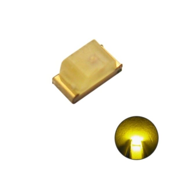 LED SMD 0603 diffus eingefärbt micro mini LEDs 10 20 50 100 Stück Set 9 Farben Gelb 50 Stück