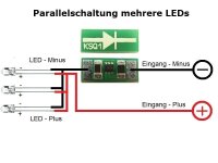 Konstantstromquelle LED Treiber 2 5 10 15 20 30 mA bis 11 LEDs 4-24V DC Mini KSQ