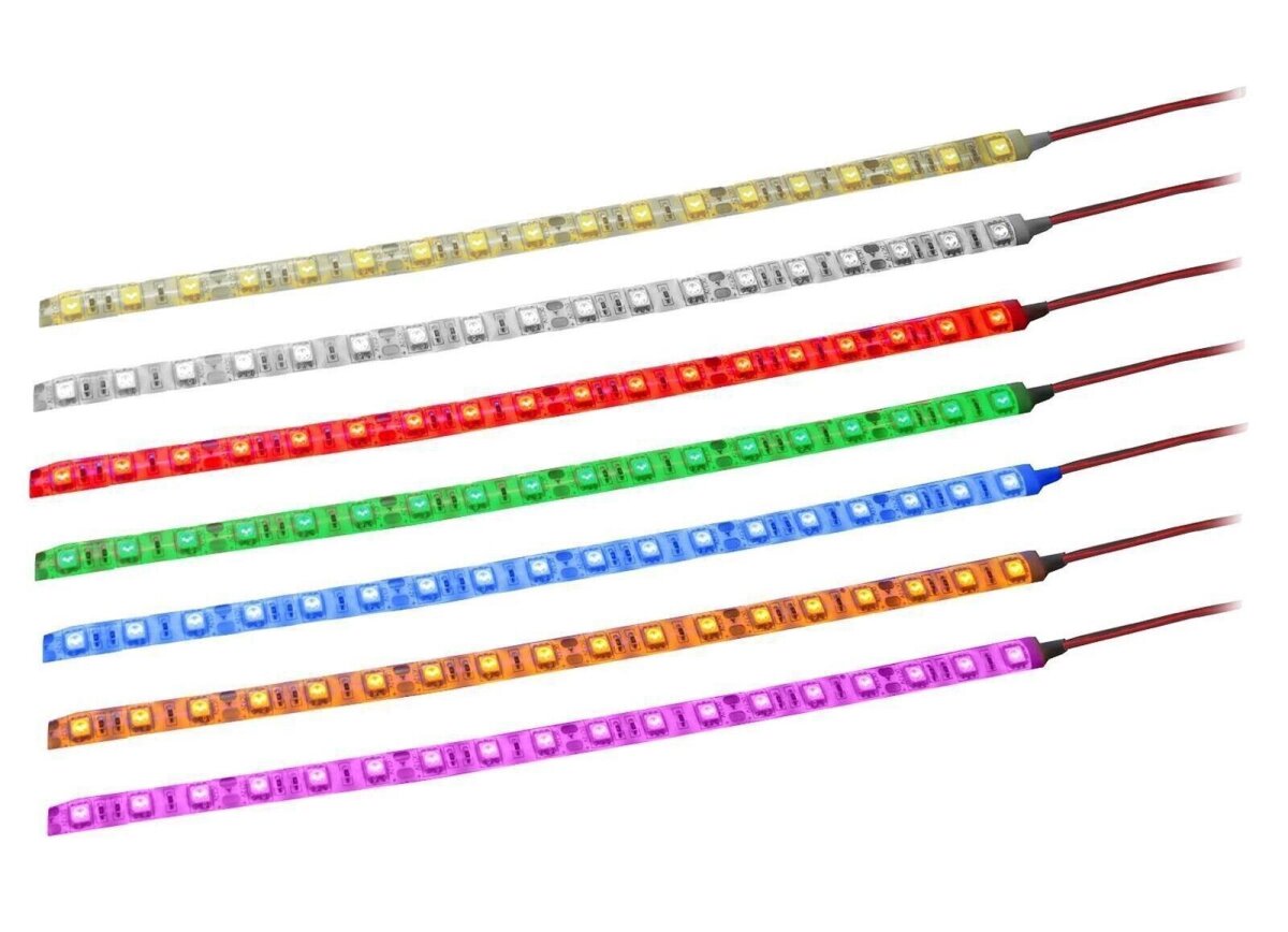 LED Streifen Wasserdicht mit Kabel 12V Selbstklebend Strip 5050