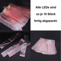 SMD LED 0402 0603 0805 1206 mit Kabel Kupferlackdraht Draht LEDs 10 Stück