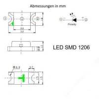 SMD LED 0402 0603 0805 1206 mit Kabel Kupferlackdraht Draht LEDs 10 Stück