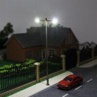 LED Straßenlampen H0 TT Lampen Leuchten 6-10cm 12-19V Modelleisenbahn 10 Stück