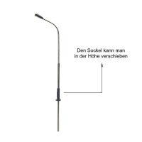 LED Straßenlampen H0 TT Lampen Leuchten 6-10cm 12-19V Modelleisenbahn 10 Stück