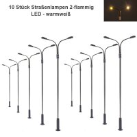 LED Straßenlampen H0 TT Lampen Leuchten 6-10cm...