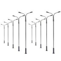 LED Straßenlampen TT N Lampen Leuchten 5 - 7cm 12-19V Modelleisenbahn 10 Stück