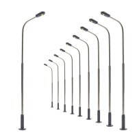 LED Straßenlampen TT N Lampen Leuchten 5 - 7cm 12-19V Modelleisenbahn 10 Stück