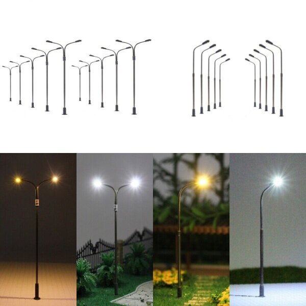 LED Straßenlampen N TT Lampen Leuchten 4 - 6cm 12-19V Modelleisenbahn,  12,99 €