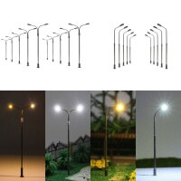 LED Straßenlampen N TT Lampen Leuchten 4 - 6cm 12-19V Modelleisenbahn 10 Stück