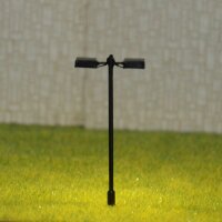 LED Straßenlampen H0 TT Bahnsteigleuchten 5,5cm 12-19V Bahnsteig Lampen 10 Stück