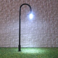 LED Straßenlampen H0 TT Bogenleuchten 5cm 6,5cm 12-19V Lampen Leuchten 10 Stück